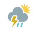 Monday 6/16 Weather forecast for Gull Lake, Brainerd, United States, Thunderstorm with heavy rain